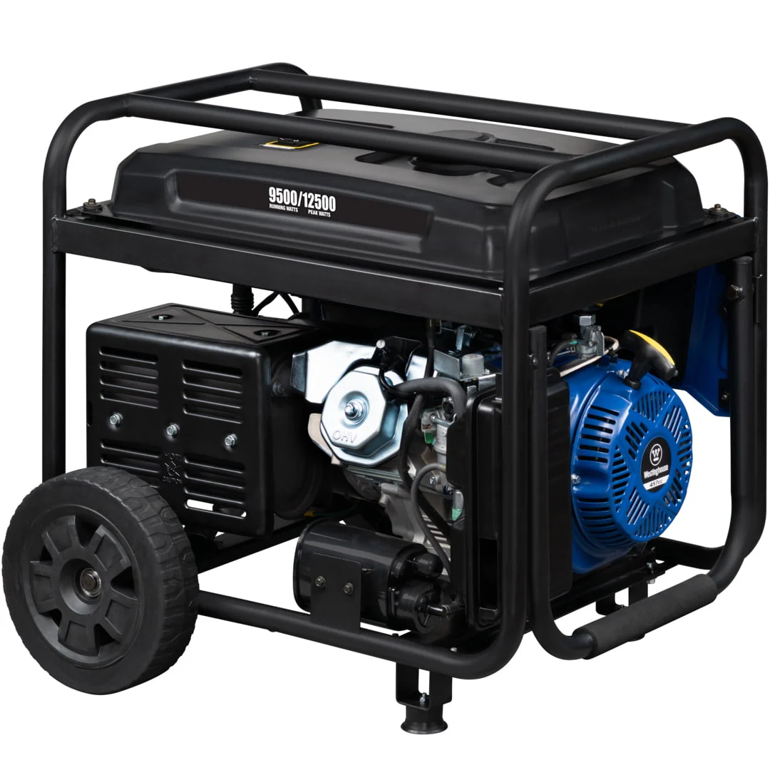 Westinghouse 12,500 Peak Watt Dual Fuel Portable Generator, Gas/Propane, Transfer Switch Ready, CO Sensor