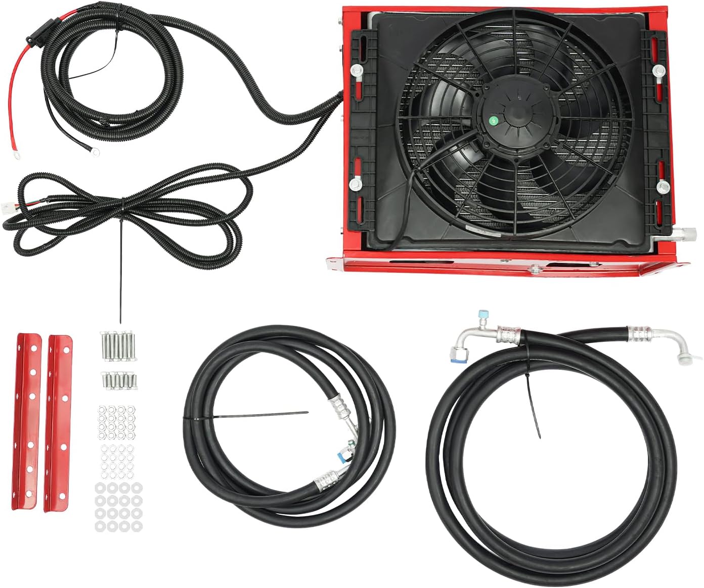 12V RV DC Air Conditioner, 11000 BTU Air Conditioner Unit Split AC Air Conditioner for RV Truck Caravan Bus Campers |Cooling Capacity: 2200-2400W