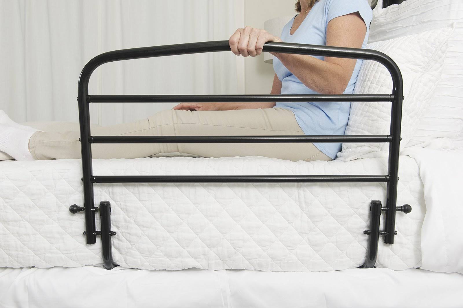 Stander 30x22 Safety Adult Bed Rail - Home Elderly Bedside Safety Rail + Swing