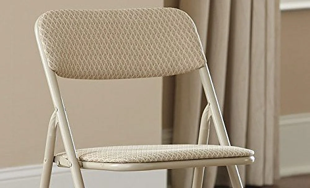 Cosco 5-Piece Folding Table and Chair Set, Tan