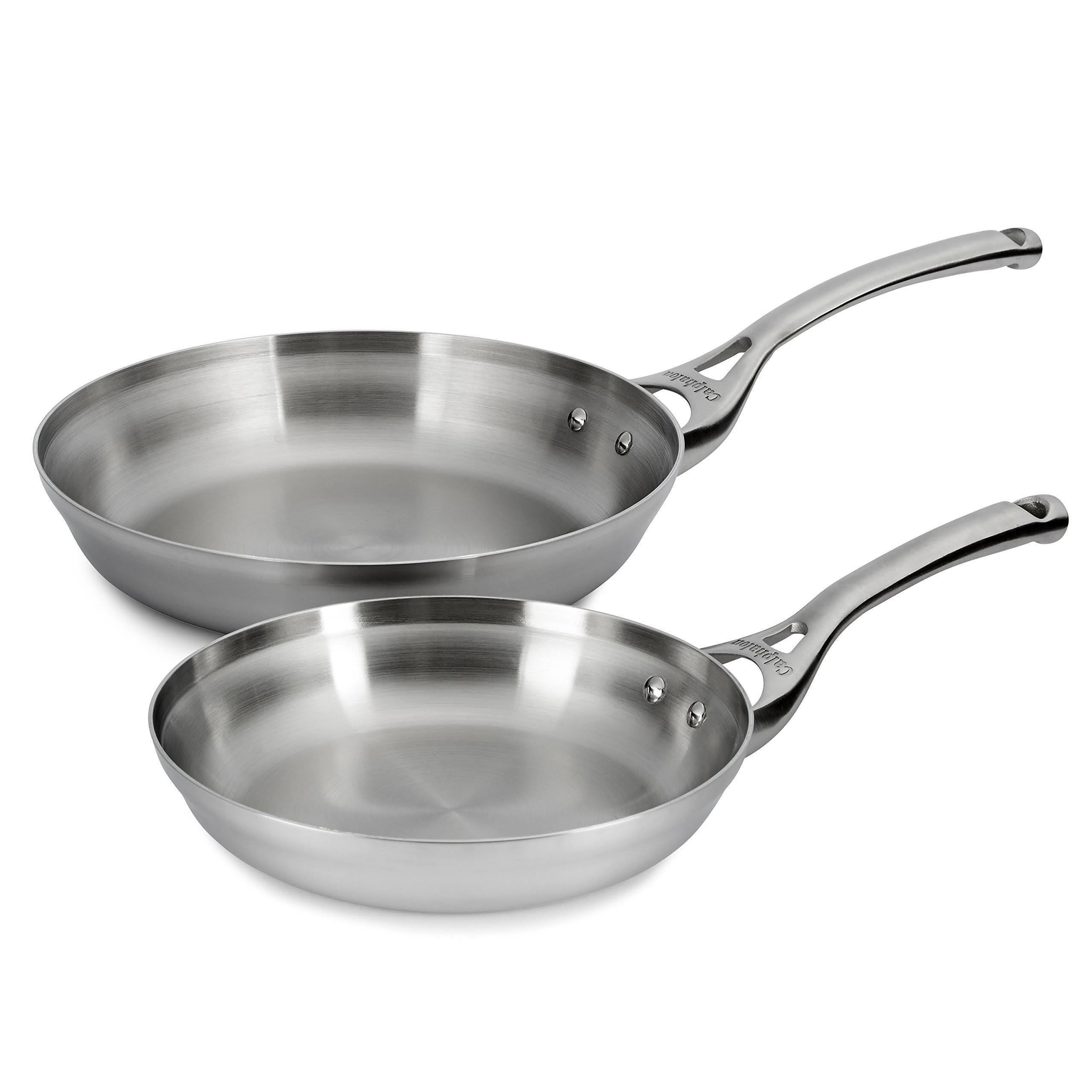 Calphalon Contemporary Stainless Steel 8-Inch u0026 10-Inch Frying Pan Set