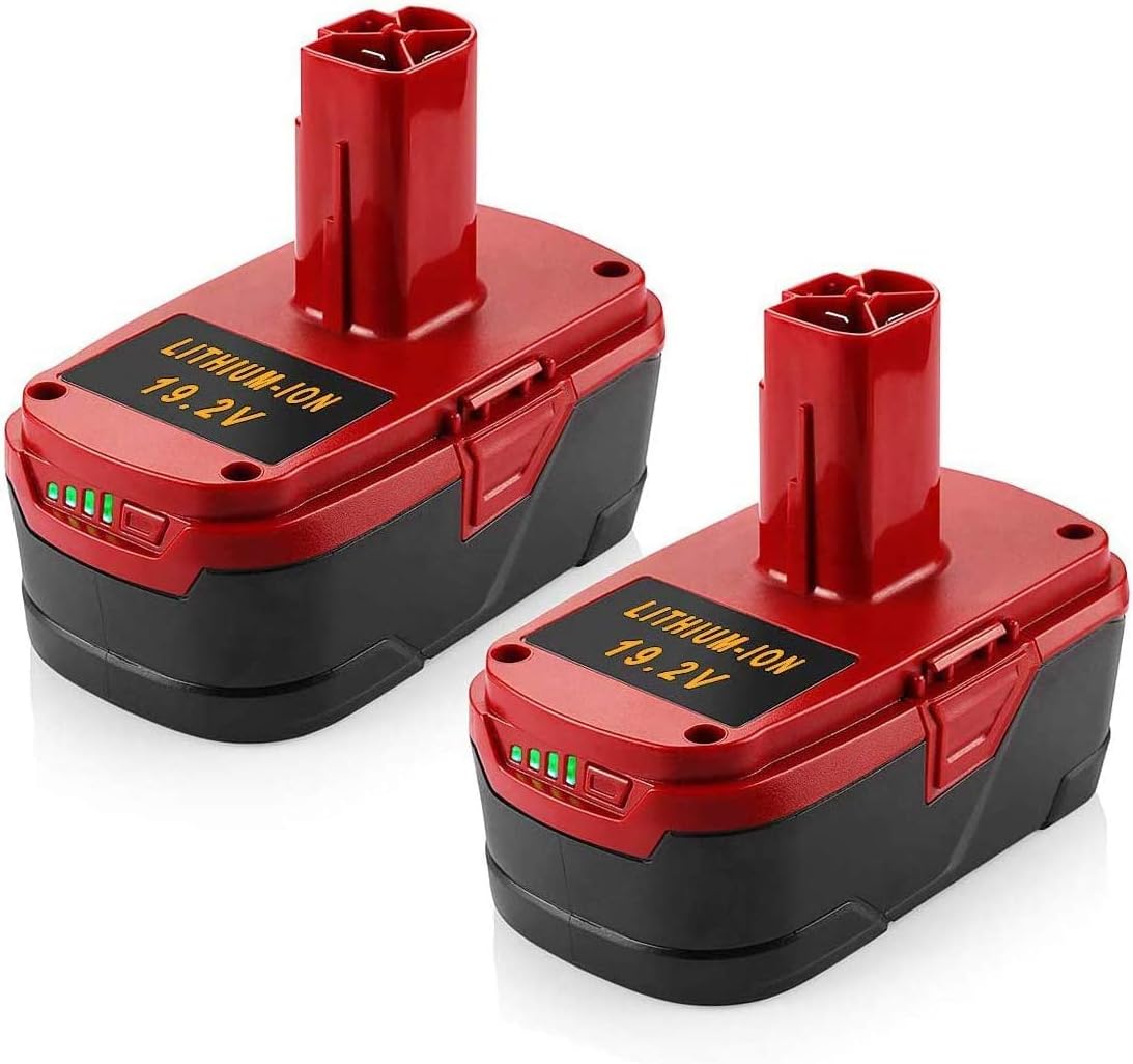 Geelink 2Pack 19.2 Volt 6.0Ah Lithium ion Battery Replacement for Craftsman DieHard C3 XCP 130279005 11375 1323903 130211004 11045 315.113753 315.115410 315.11485 315.pp2011 315.pp2020 11376 Pack of 2
