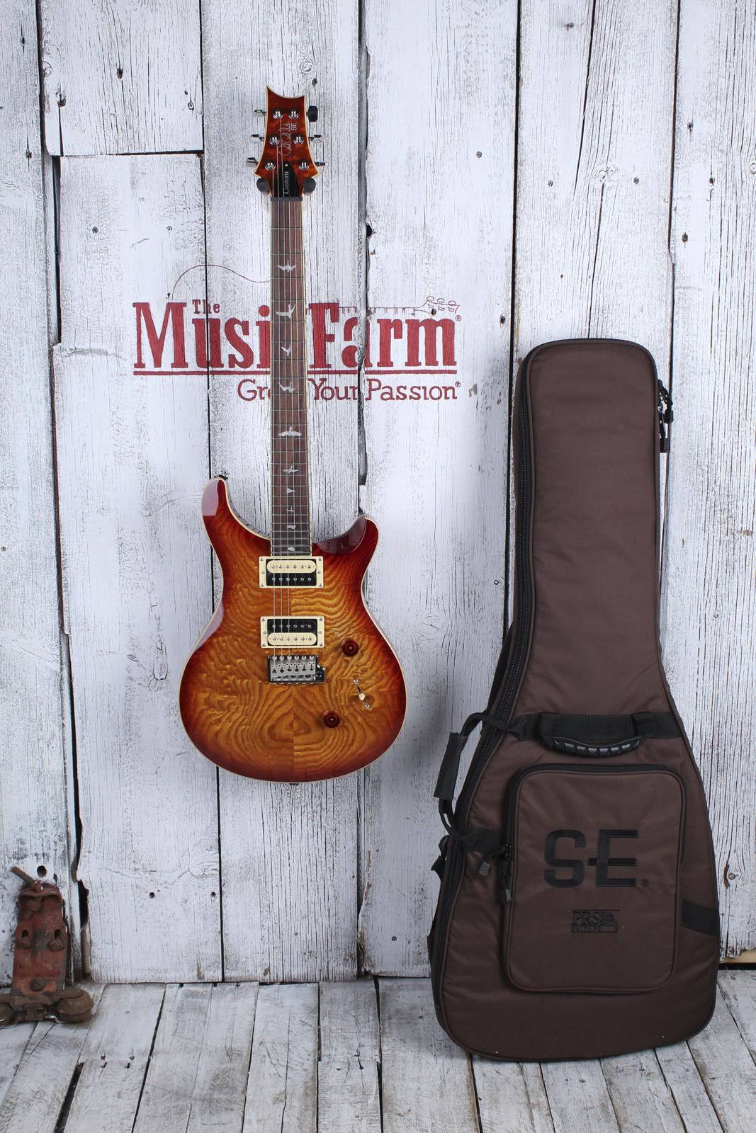 PRS SE Custom 24 Burled Ash - Vintage Sunburst