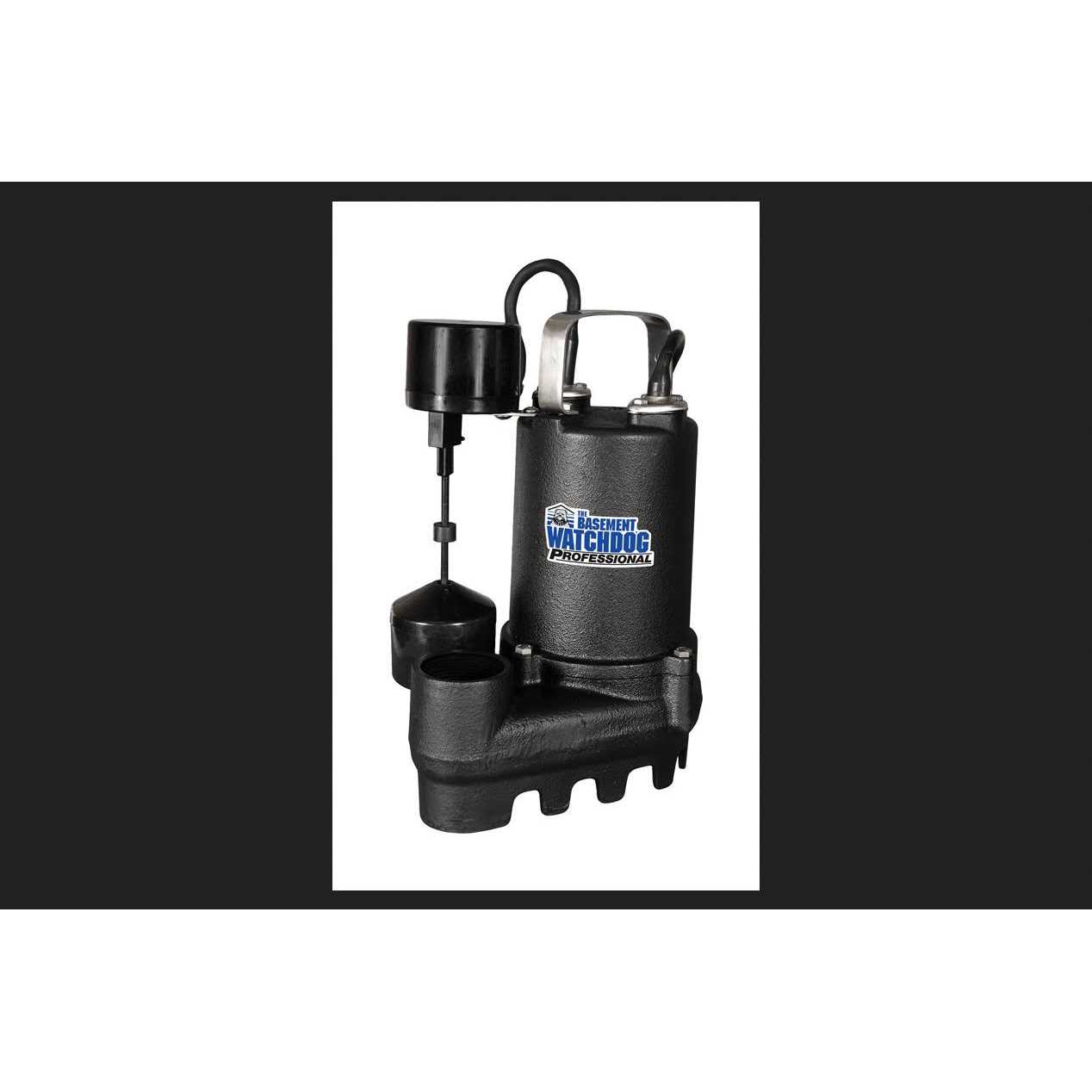 The Basement Watchdog Professional 1/2 HP 4,300 GPH Cast Iron Vertical Float Switch AC Sump Pump - Shop Hardware Tools Online Store