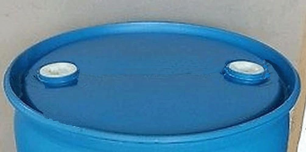 55 Gallon Blue Water Barrel | Solid Mold |2 Inch Bung Holes, Good for Long Term Drinking Water Use | BPA Free