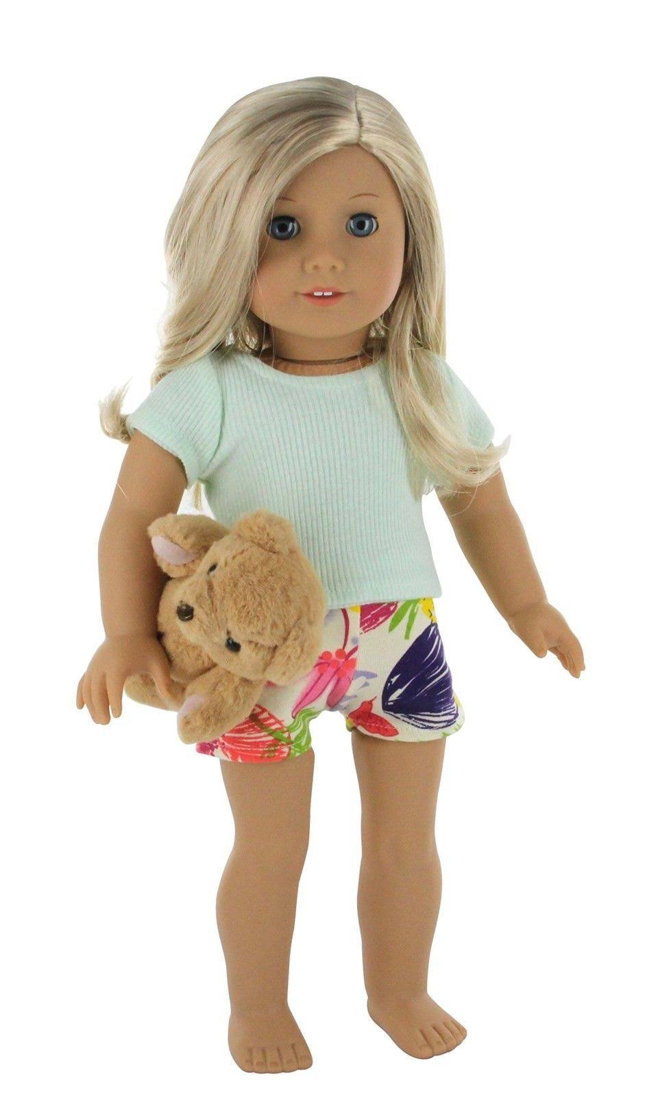 20 pc. Doll Bedroom Set for 18 inch American Girl Doll. Includes: Bunk Bed,