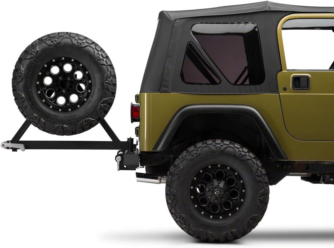 Barricade Classic Rear Bumper with Tire Carrier Compatible with 87-06 Jeep Wrangler YJ & TJ