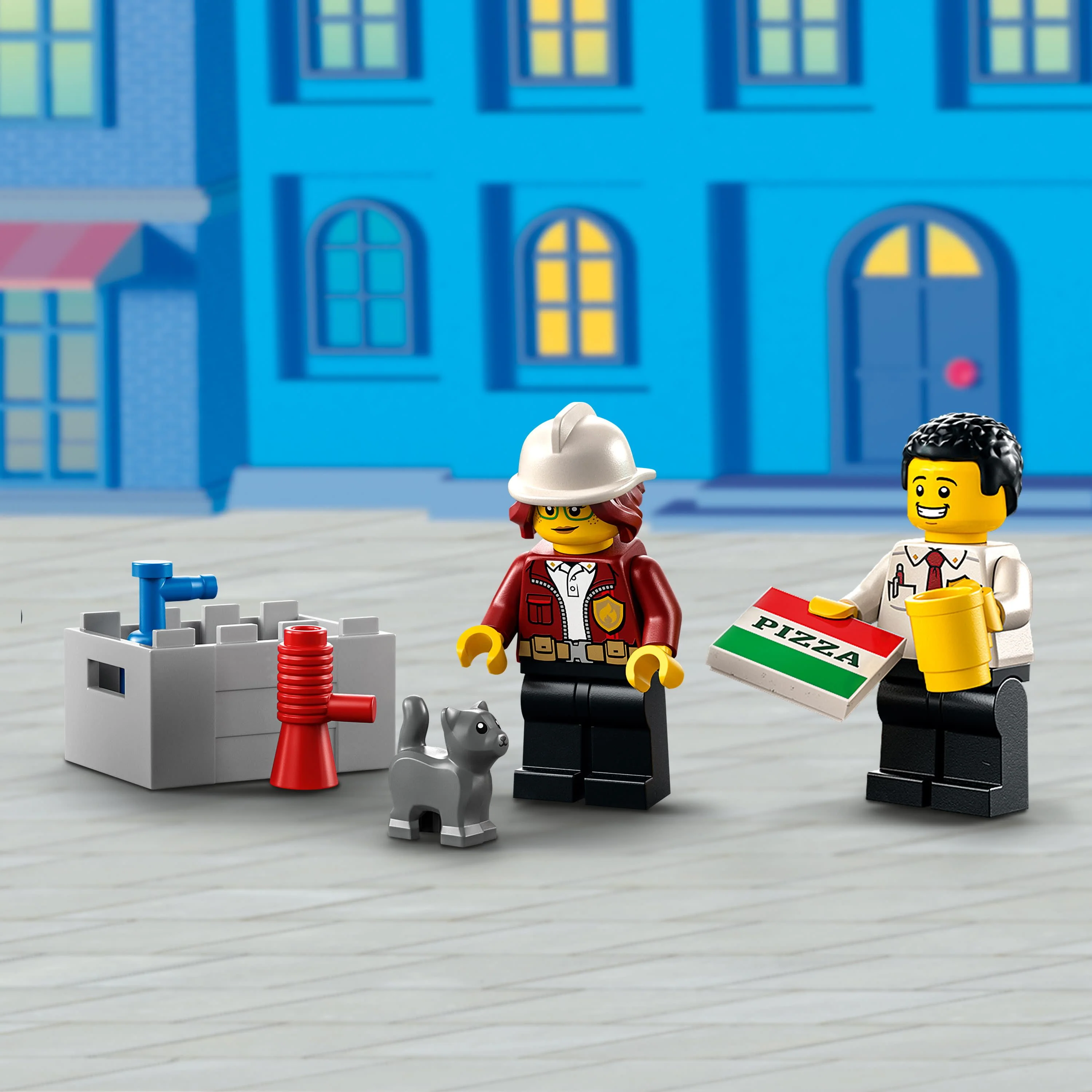 LEGO City Fire Station Set 60320 with Garage, Helicopter & Fire Engine Toys plus Firefighter Minifigures, Emergency Vehicles Playset, Gifts for Kids Age 6 Plus