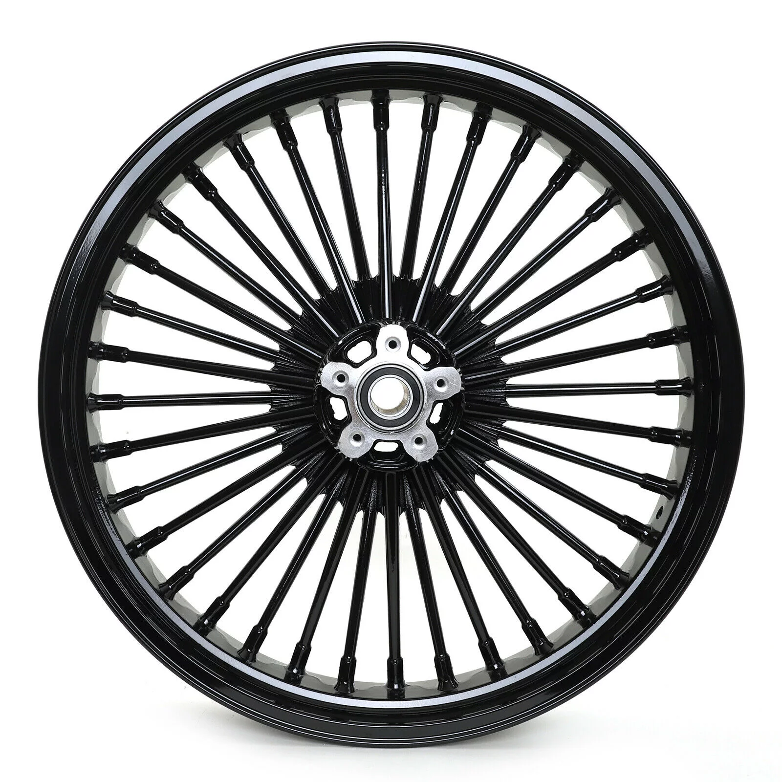 21x3.5 18x5.5 Fat Spoke Wheels Rim for Harley Dyna Wide Glide FXDWG 2006-2017 - Curated Treasures Market
