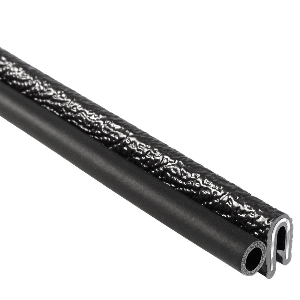 Trim-Lok Trim Seal with Side Bulb – Fits 1/16” Edge, 3/4” Bulb Seal Diameter, 25’ Length – PVC Plastic Trim with EPDM Rubber Seal, Easy to Install for Cars, Boats, RVs, Trucks, and Home Applications Pack of 2