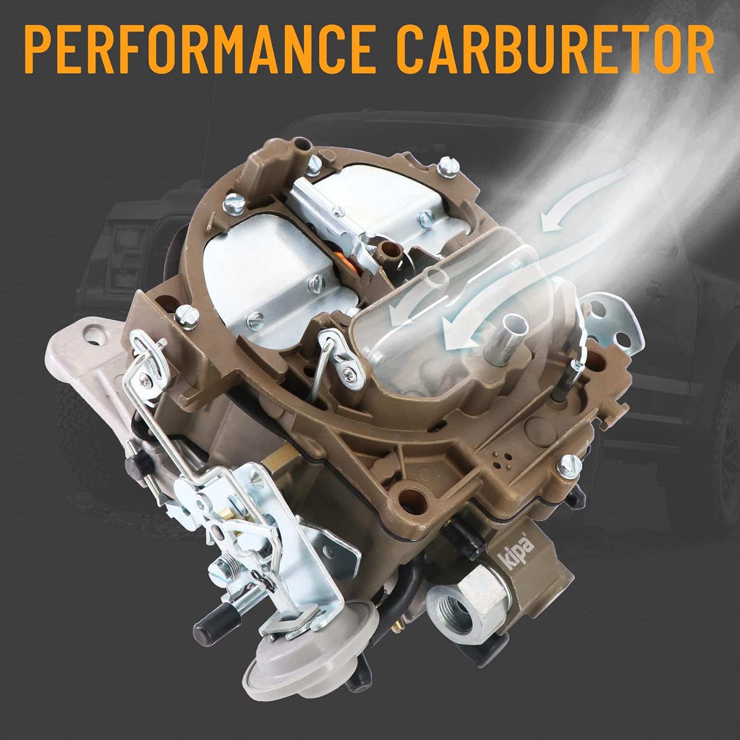 KIPA Carburetor For 1901R Rochester Quadrajet 4MV 4MV Chevy 1966-1973 Summit Jegs Divorced Choke 1901-GG 4-BBL, Replace for Corvettes 1975-1979 750 CFM Vacuum Secondary Durable