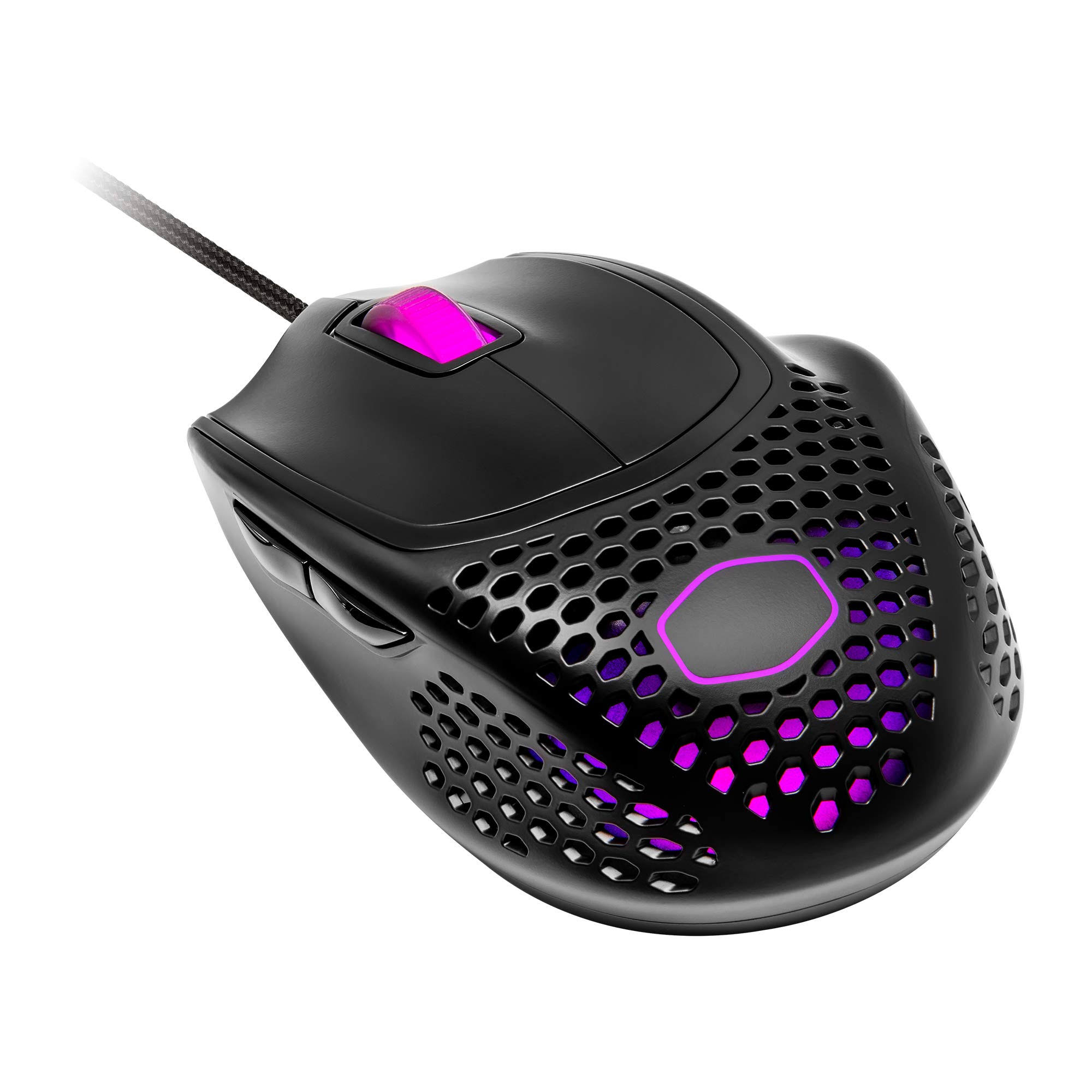 Cooler Master MM720 Black Matte Lightweight Gaming Mouse with UltraWeave Cable, 16000 dpi Optical Sensor, RGB and Unique Claw G