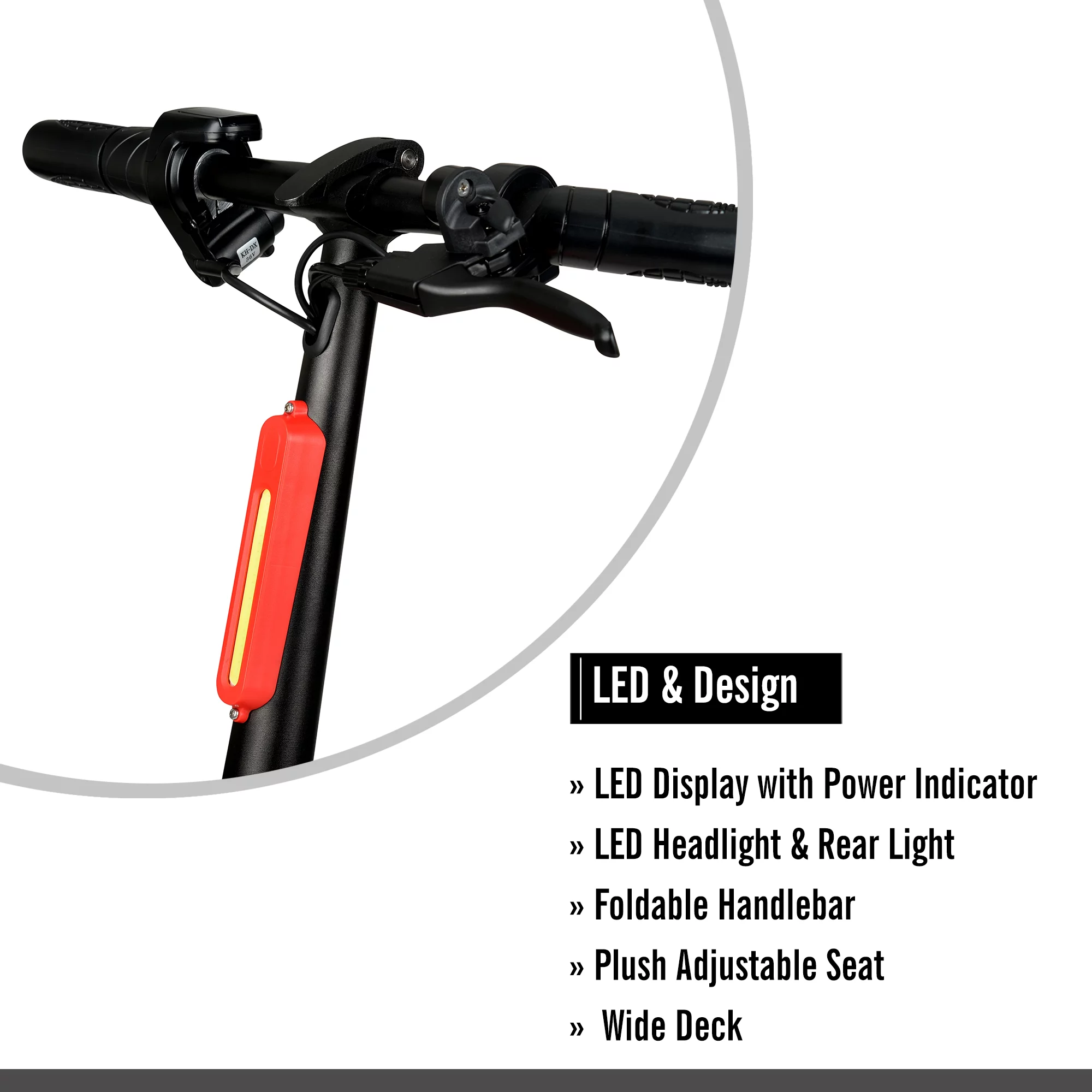 Hyper 36V Skute Commute 12" Seated Electric Scooter with Basket, 250W Motor, 13 Years+, Max Speed 15mph