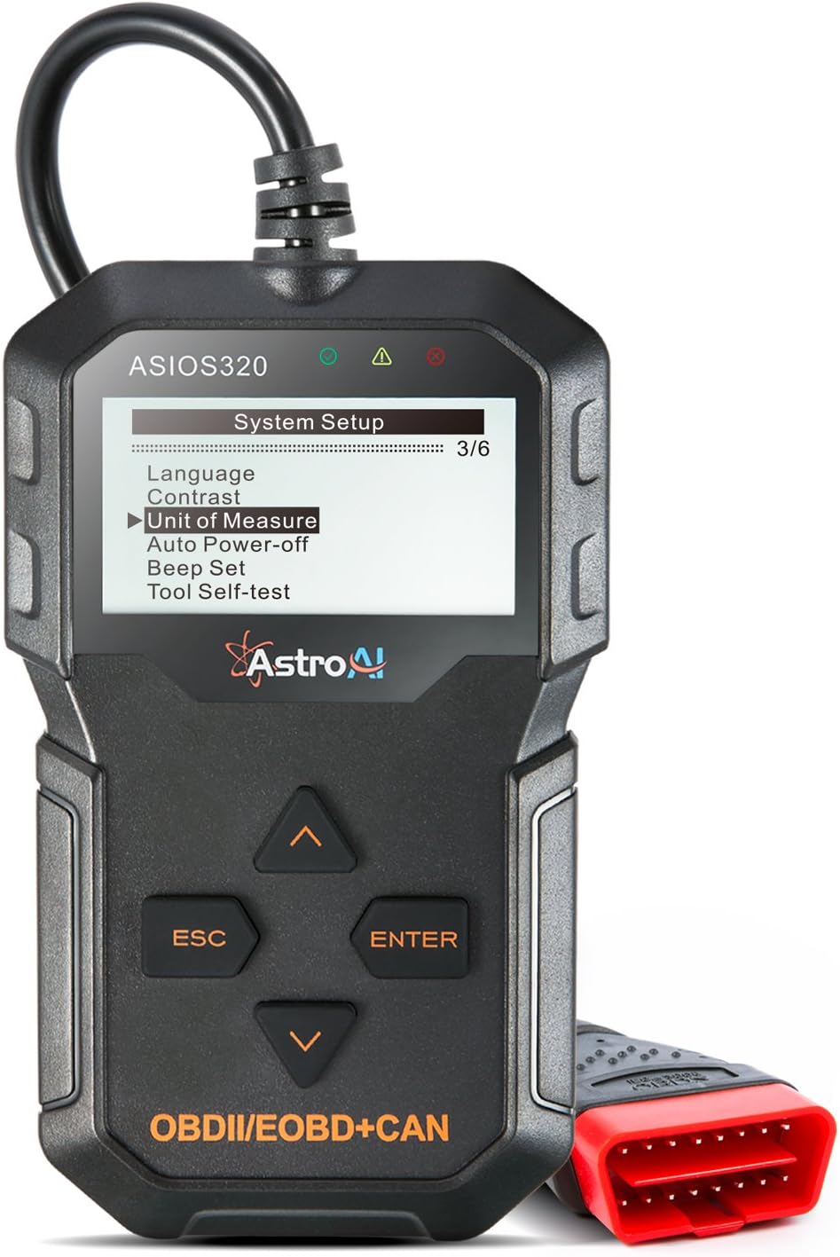 AstroAI OBD2 Scanner, OS320 OBD II Auto Check Engine Code Reader Car Diagnostic Tool Automotive Vehicle Scanner, Black Pack of 2