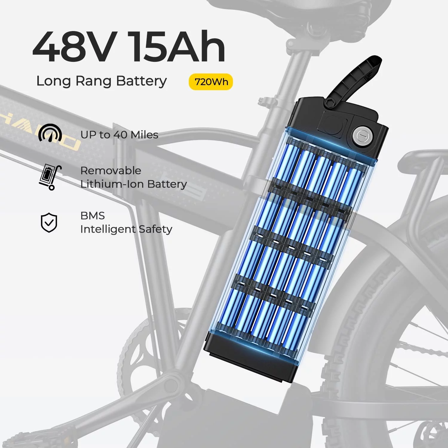 Electric Bike Foldable 20" Fat Tire Ebike with 750W Motor, 48V 20Ah Removable Battery, Shimano 7 Speed Ebike for Adults (UL2849)