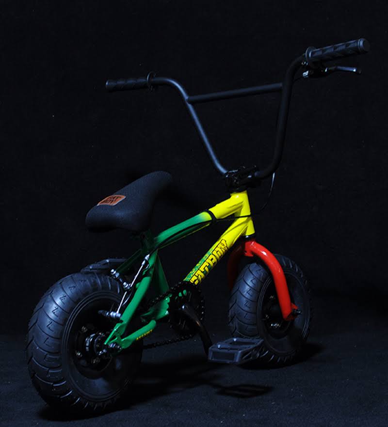 Fatboy Mini BMX Bicycle Freestyle Bike Fat Tires, Rasta Assault