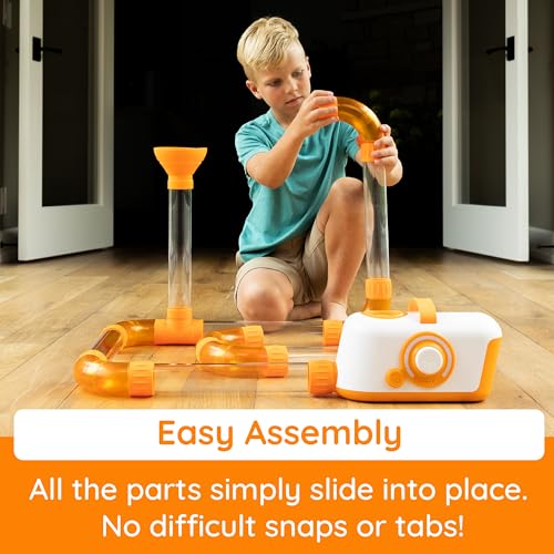 Fat Brain Toys Air Toobz, Air-Powered STEM Building Toys for Kids & Teens, Kids Building Toys, STEM Toys for 3+ Year Old