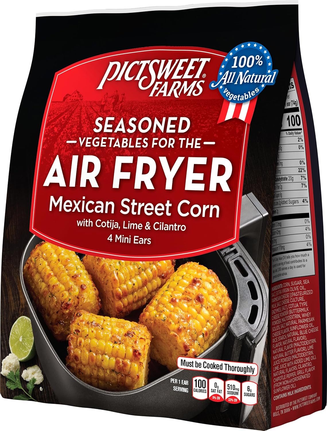 Pictsweet Farms® Seasoned Vegetables for the Air Fryer Mexican Street Corn- 4 Mini Ears