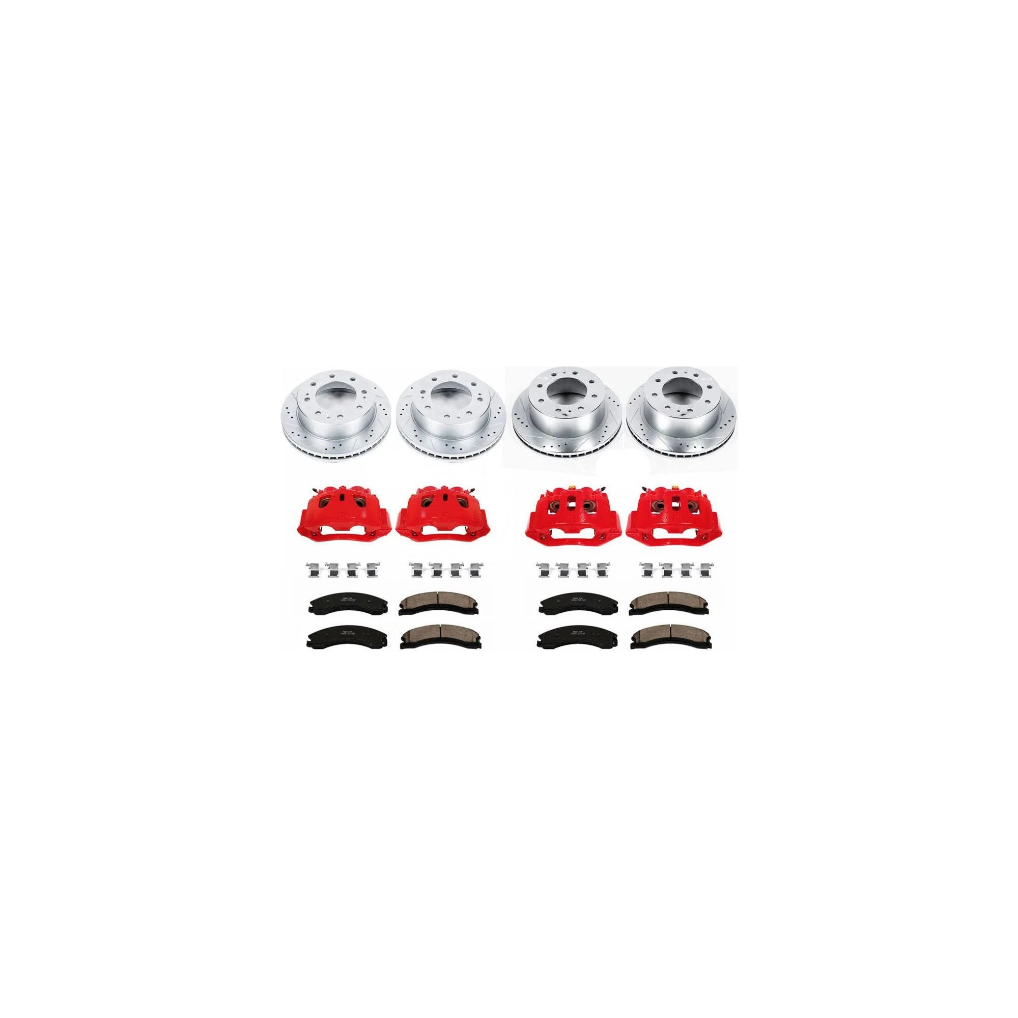 Power Stop Z23 Front and Rear Brake Kit with Calipers KC1302