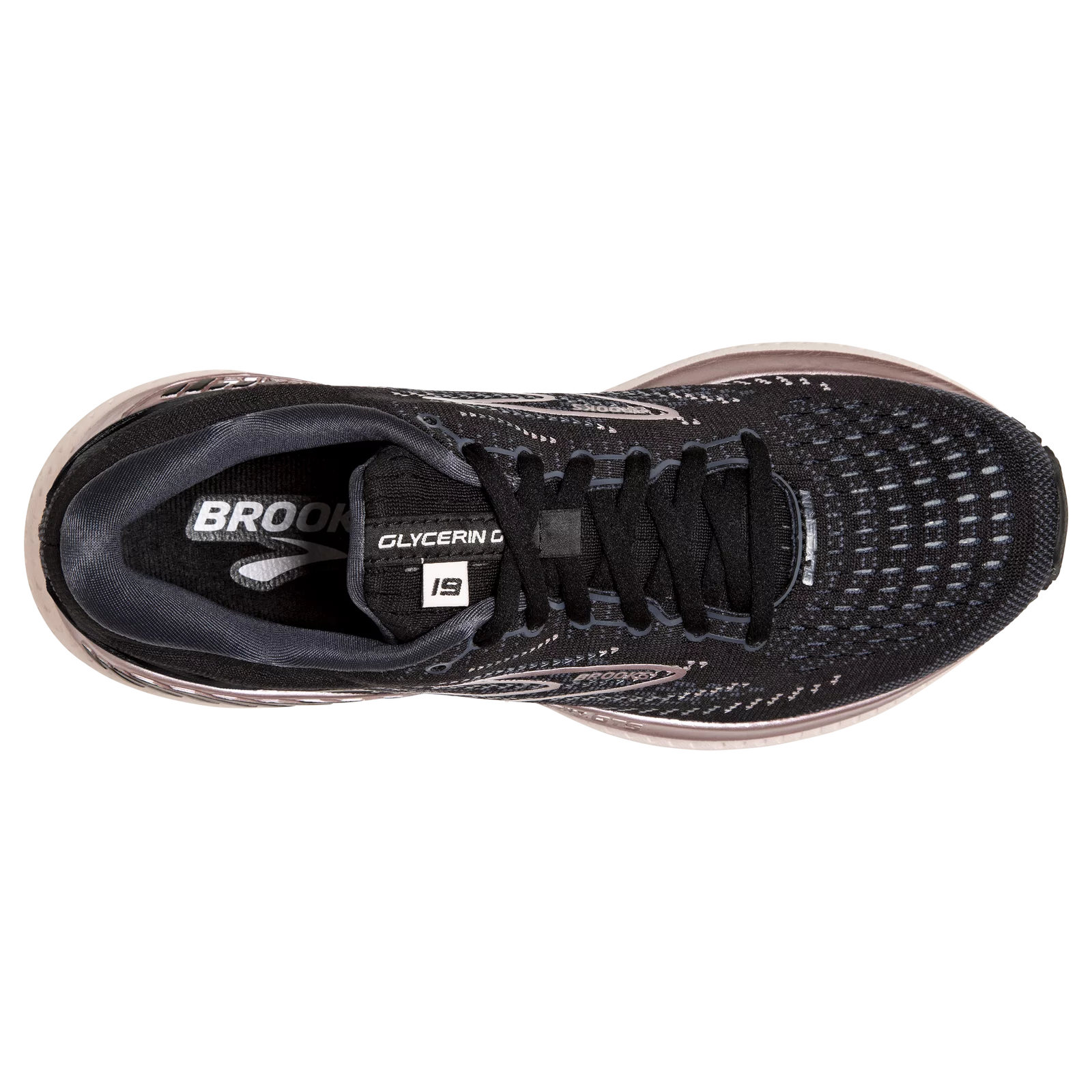 Brooks Women's Glycerin GTS 19 Running Shoe (Transcend) - Black/Ombre/Metallic - 6.5 B (M)