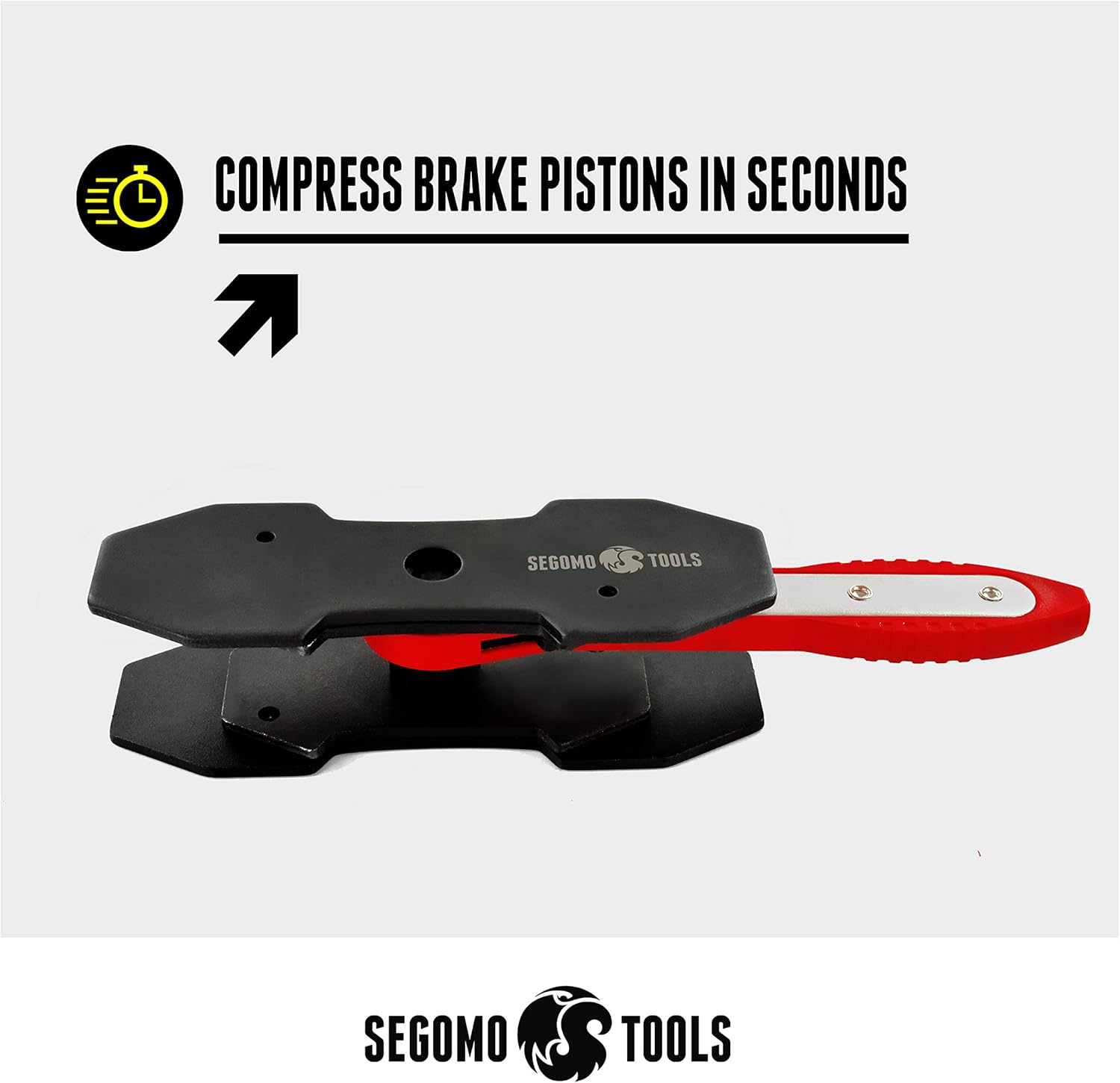 Segomo Tools Premium 360 Degree Ratcheting Brake Caliper Piston Tool | Brake Pad Spreaded | Brake Caliper Press Tool | Brake Caliper Tool | Brake Caliper Press - BCPT01 Pack of 2