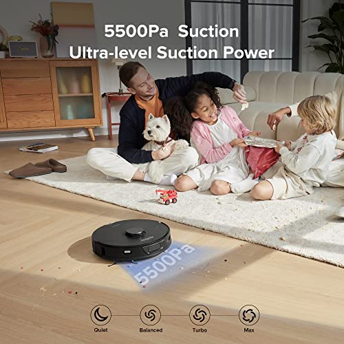 roborock S7 MaxV Robot Vacuum Series, Sonic Mop, 5100Pa Suction, 3D Structured Light Obstacle Avoidance, Auto Lifting Mop, Ultrasonic Carpet Detection, Compatible with Alexa (Renewed)