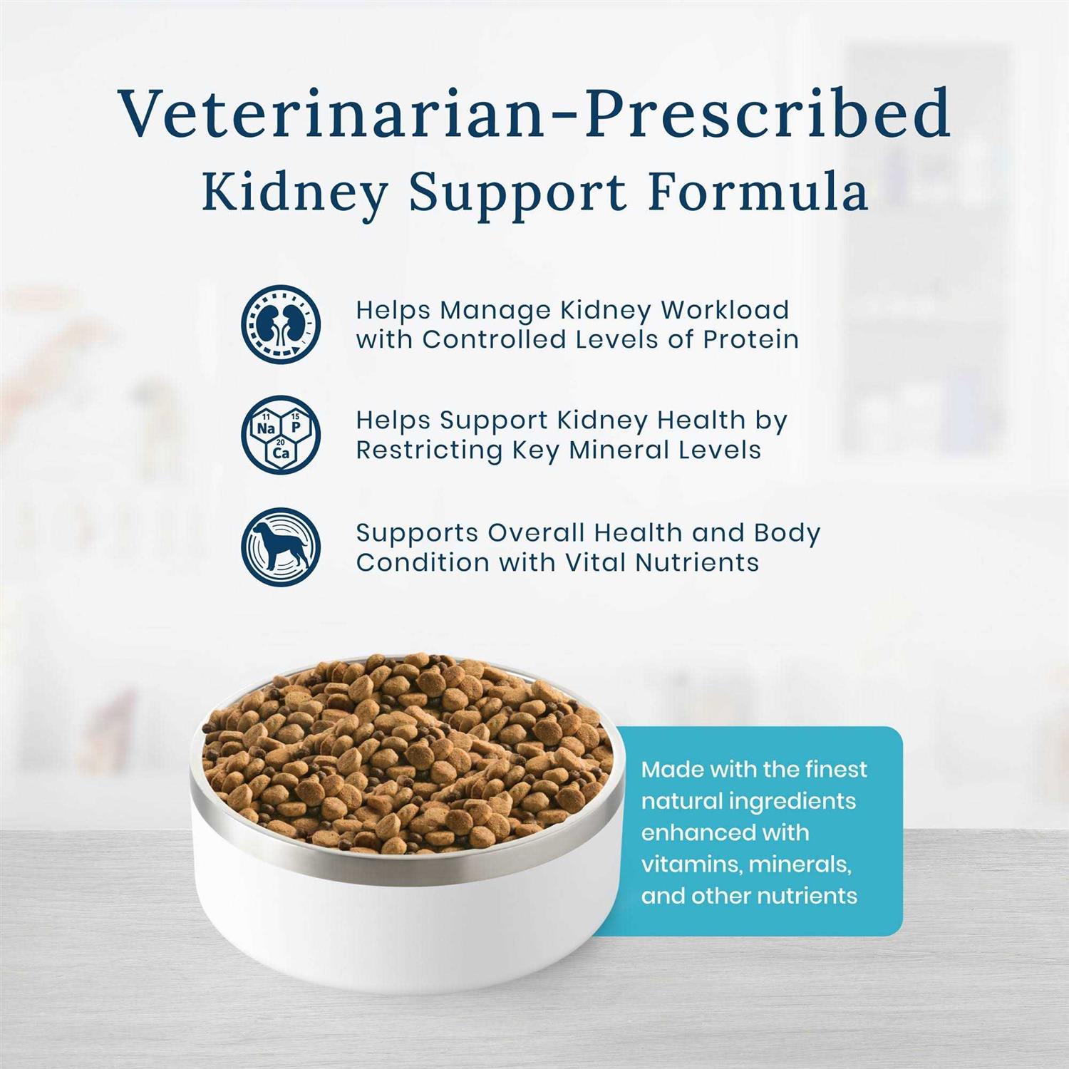 Blue Buffalo Natural Veterinary Diet KS Kidney Support Dry Dog Food - Pet Supplies online store