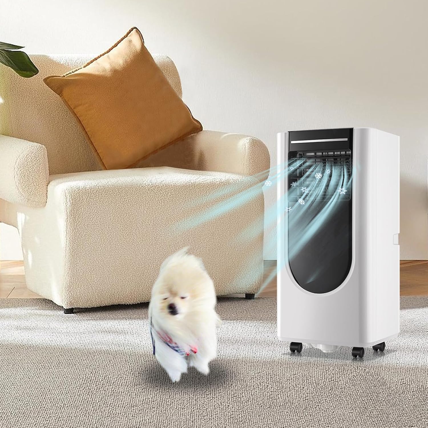 WANAI Portable Air Conditioner 8,000 BTU ASHARE(5,000 BTU SACC), Portable AC Cool Rooms up to 250 Sq.Ft, 3-in-1 AC Unit with Remote Control&24H Timer, Window Kit Included