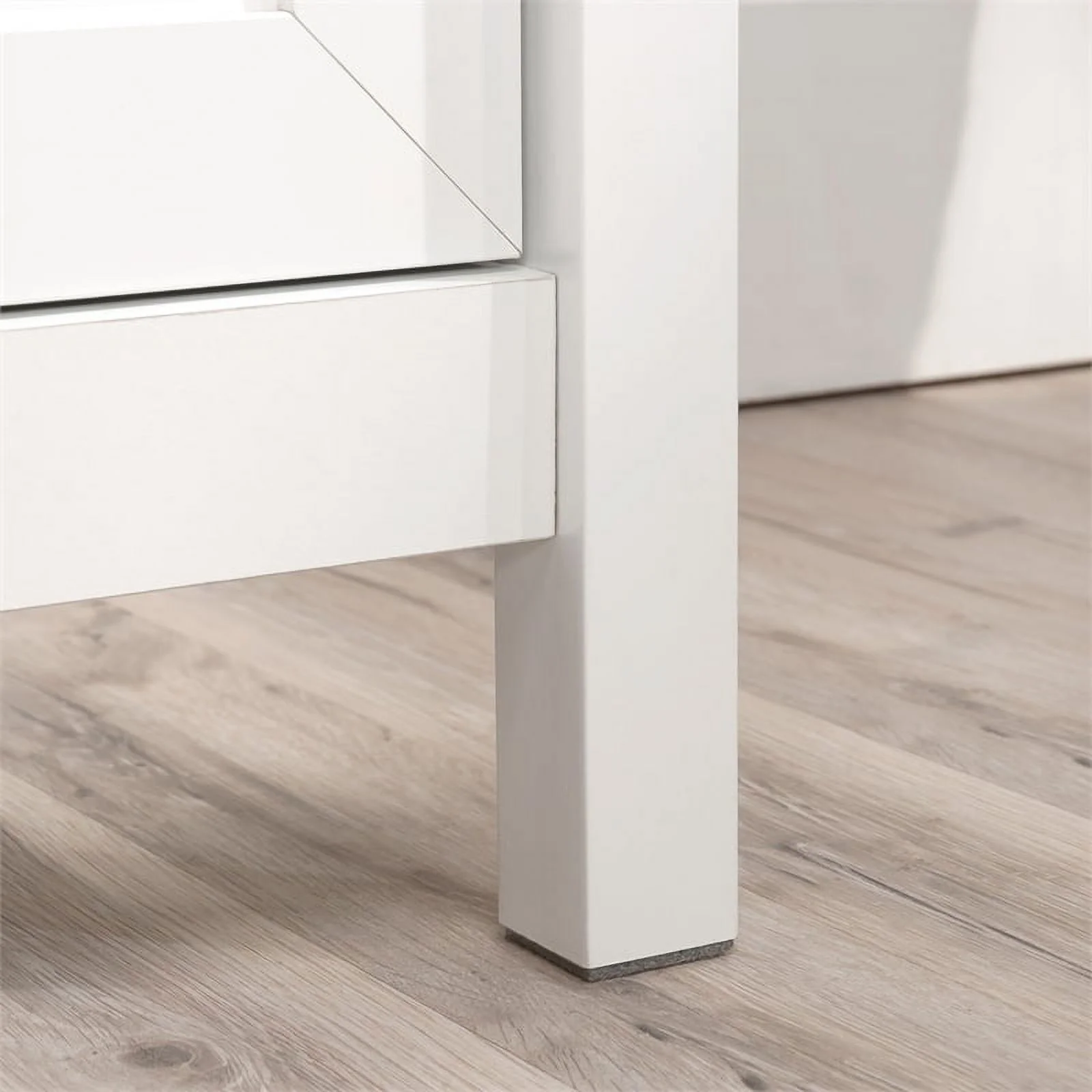 Sauder Cottage Road Engineered Wood Library Base in White Finish