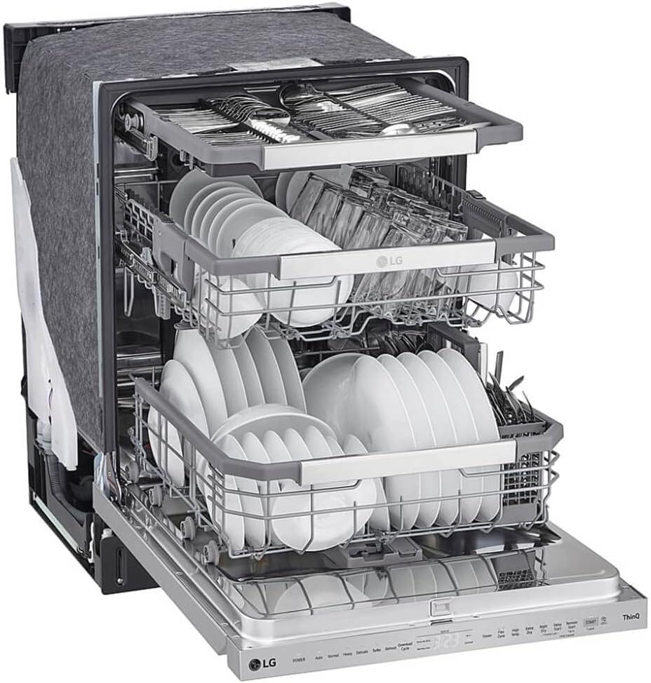 LG LDPS6762S 44 dBA Stainless Steel Top Control Smart Dishwasher