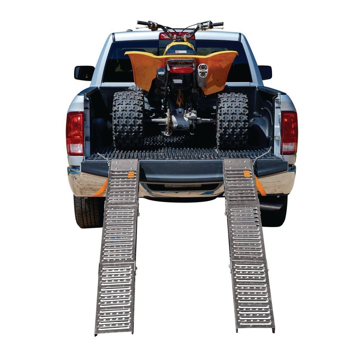 HAUL-MASTER 1000 lbs. Capacity 9 in. x 72 in. Tri-Fold Loading Ramps Set of Two 96513 - Megean