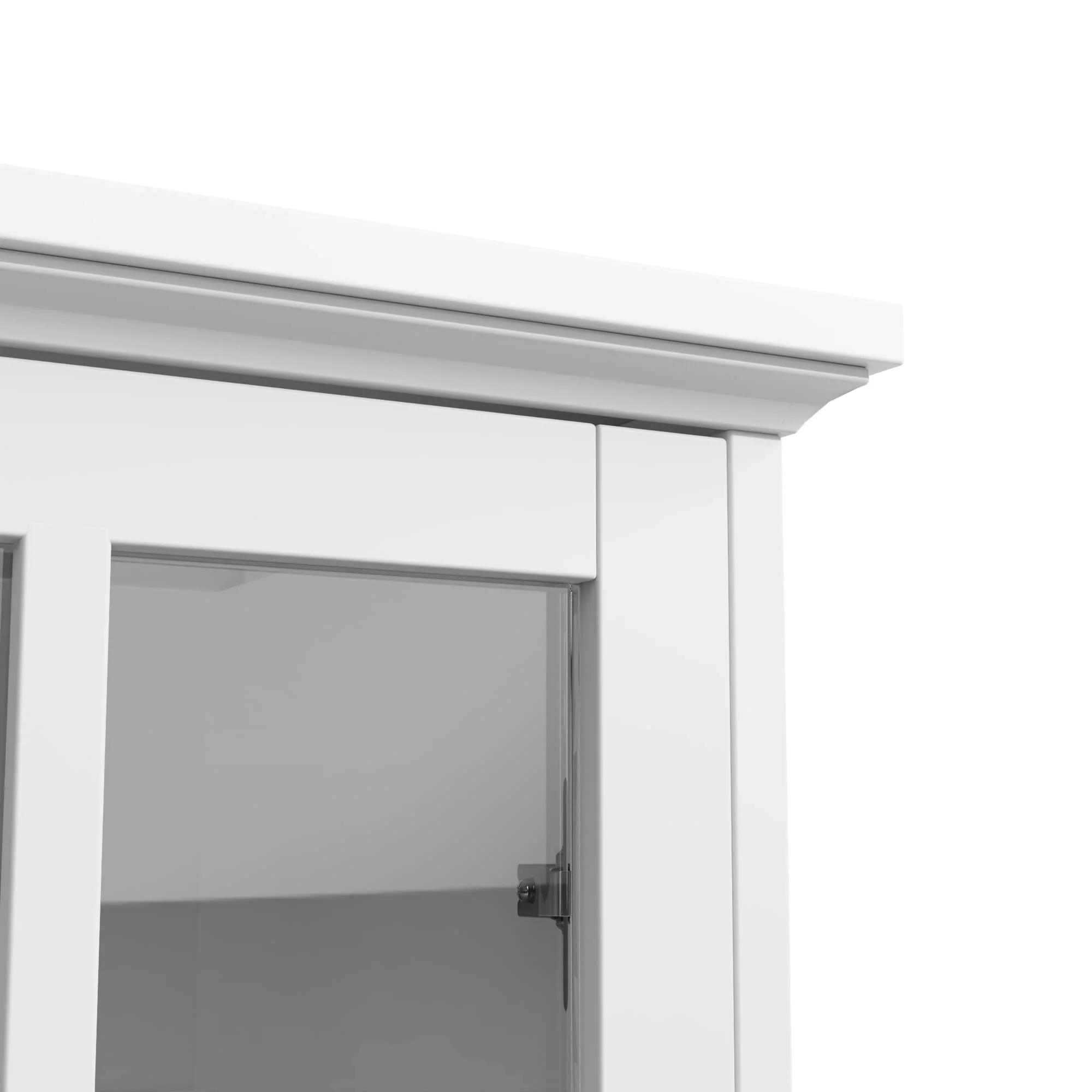 TV Stand Modern Farmhouse Wood Entertainment Center for TVs up to 65", White