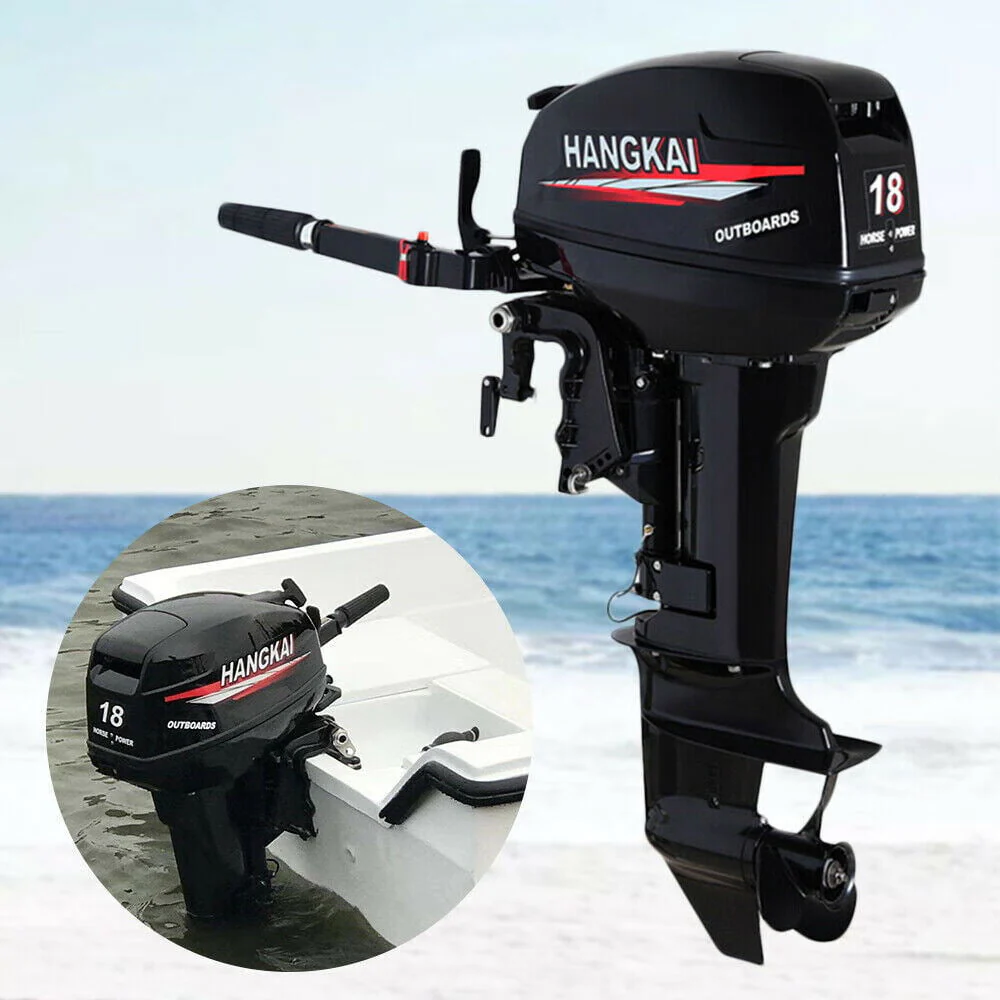 Wuzstar 18HP 2-Stroke Outboard Motor Fishing Boat Engine Water Cooling CDI R/min