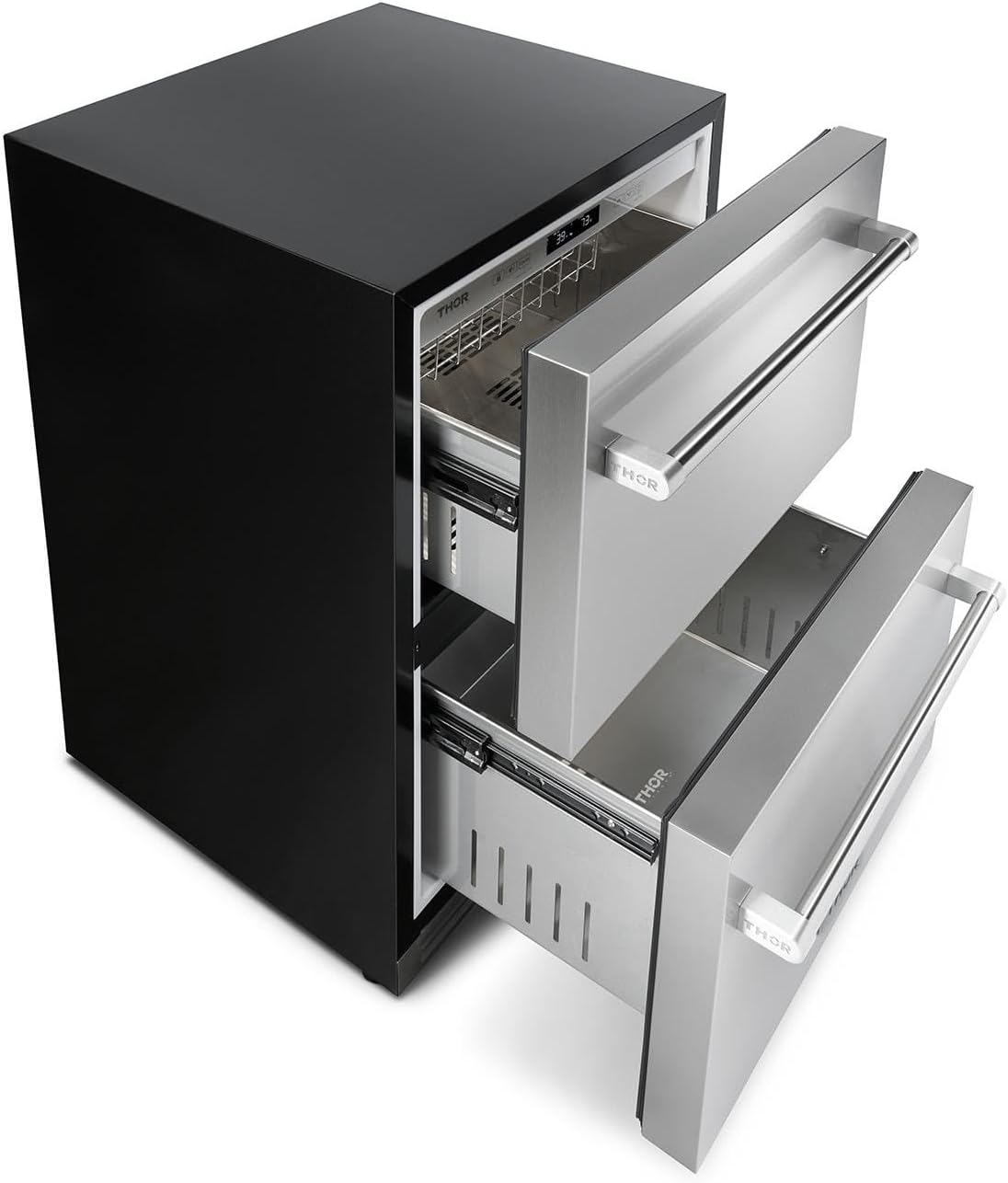 Thor Kitchen 24-Inch Indoor Outdoor Refrigerator Drawer in Stainless Steel - Model TRF24U