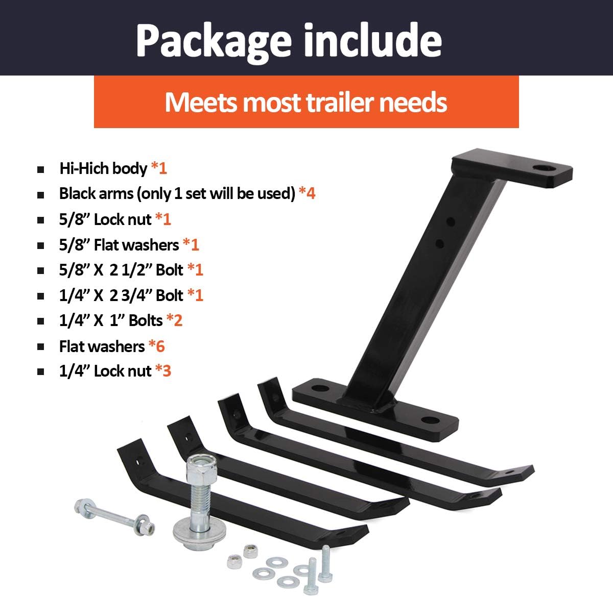 ELITEWILL Lawn Mower Trailer Towing Hitch, Garden Tractor Pro Hi Hitch Compatible with John Deere Cub Cadet Husqvarna Craftsman Riding Mowers Pack of 2