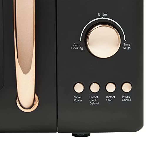 Haden 75031 Heritage Vintage Retro 0.7 Cubic Foot/20 Liter 700 Watt Countertop Microwave Oven Kitchen Appliance with Turntable, Pull Handle, and 5 Power Levels