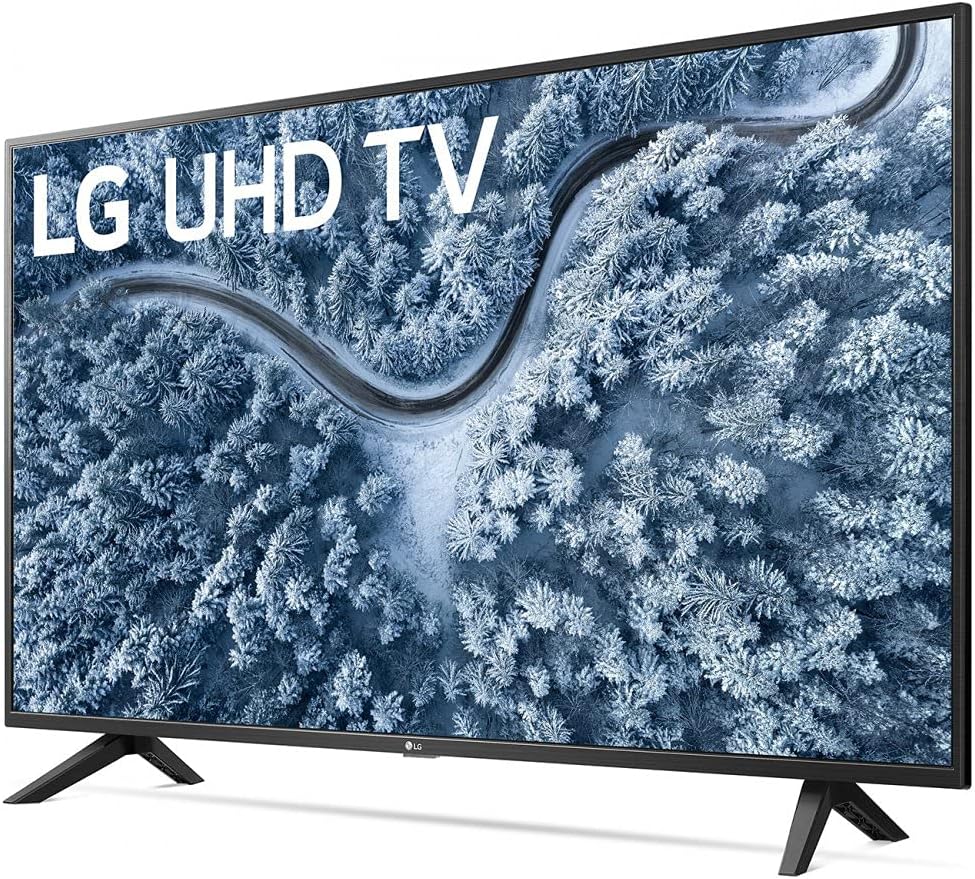 LG 50UP7000PUA 50 Inch Series 4K Smart UHD TV (2021 Model) Bundle with LG SK1 2.0-Channel Compact Sound Bar with Bluetooth, 37-70 inch TV Wall Mount Bracket Bundle and 6-Outlet Surge Adapter