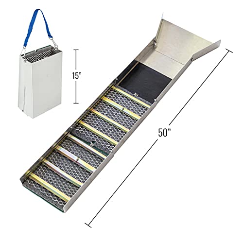 ASR Outdoor Deluxe 50" Folding Sluice Box with Backpack Gold Prospecting Kit