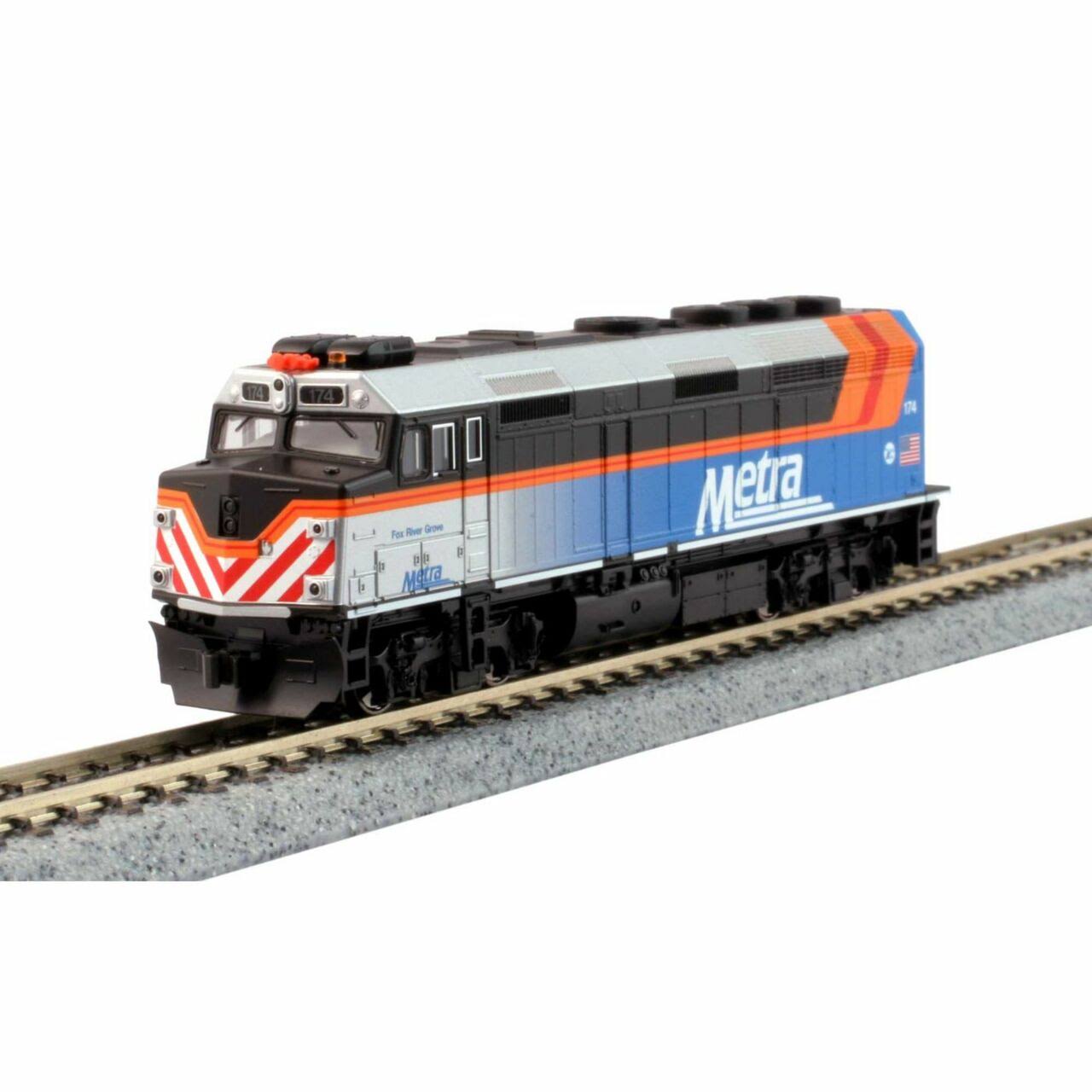 Kato USA Chicago Metra F40PH, 2018 Scheme N Scale Commuter Train Set