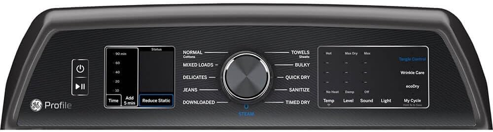 GE Profile PTD70EBPTDG 7.4 Cu. Ft. Gray Smart Electric Dryer