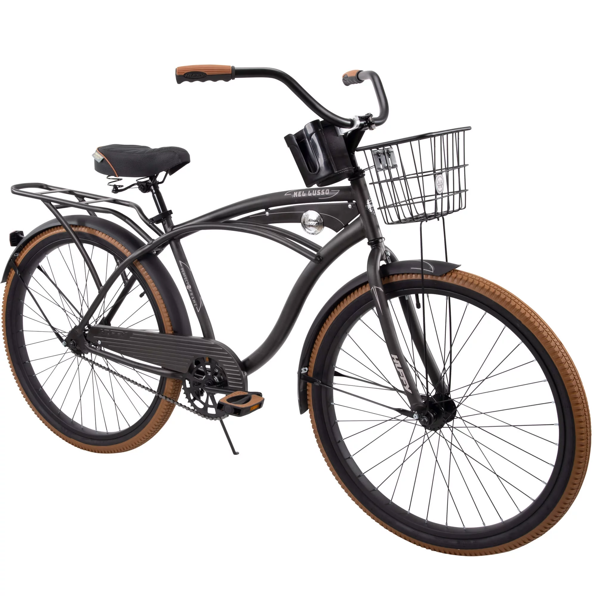 Huffy 26�� Nel Lusso Men's Cruiser Bike, Matte Black