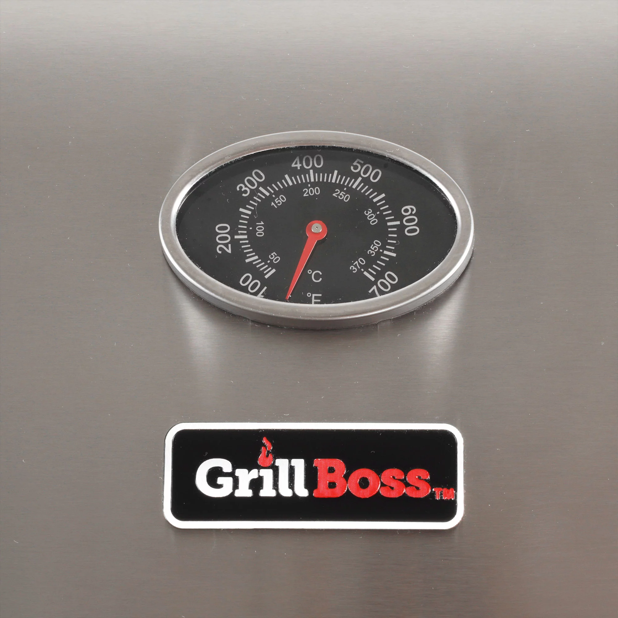 Grill Boss 4-Burner Gas Grill w/ Side Burner, Cover, and Side Shelves