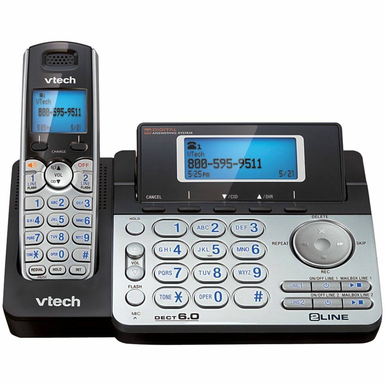 Vtech DS6151 Dect 6.0 2-Line Expandable Cordless Phone With Answering