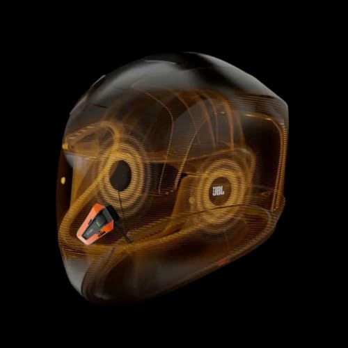 Cardo PACKTALK Edge Motorcycle Bluetooth Communication System Headset Intercom - Single Pack, Black