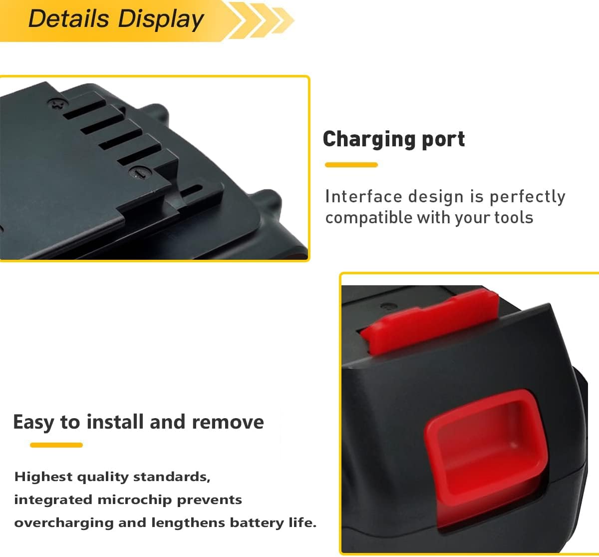 2Pack Lithium LB2X4020 6.0Ah 20V MAX Replacement for Black and Decker 20V Battery LBXR20 LBXR20-OPE LB20 LBX20 LBX4020 LB2X4020-OPE Pack of 2