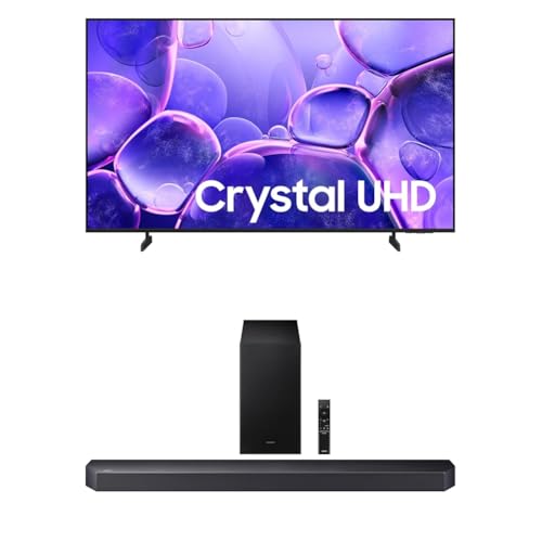 Samsung 43-Inch Class Crystal UHD U8000F 4K Smart TV (2025 Model) Endless Free Content, Crystal Processor 4K, MetalStream Design, Knox Security, Alexa Built-in