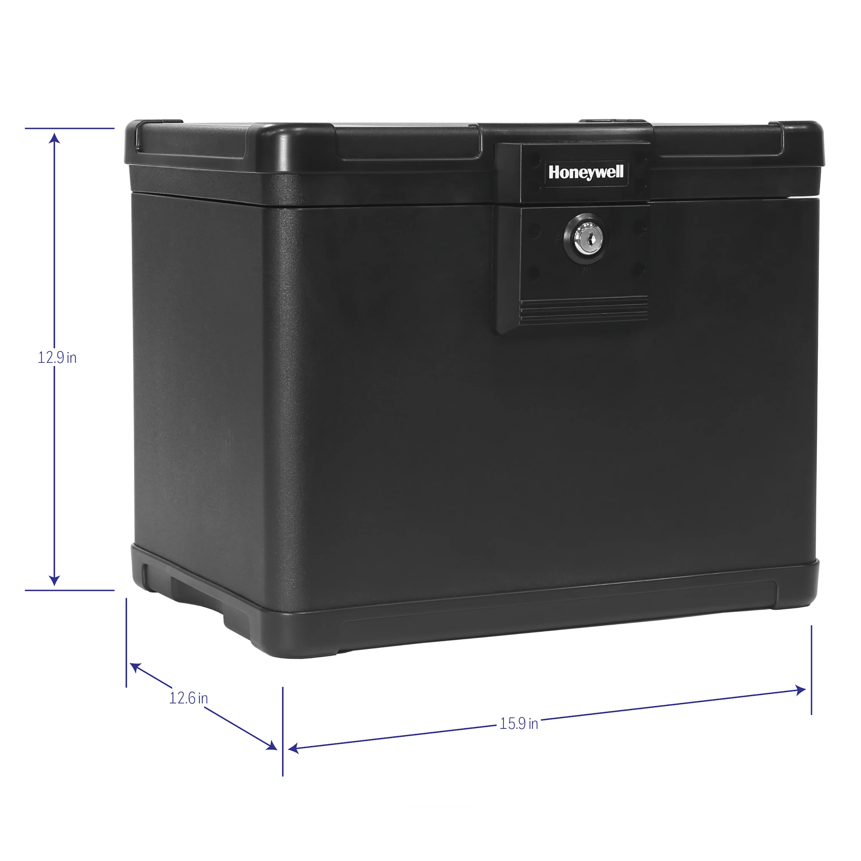 Honeywell Safes, Waterproof 30 Minute ETL Fire Letter Size File Key Locked Chest Safe, 1506