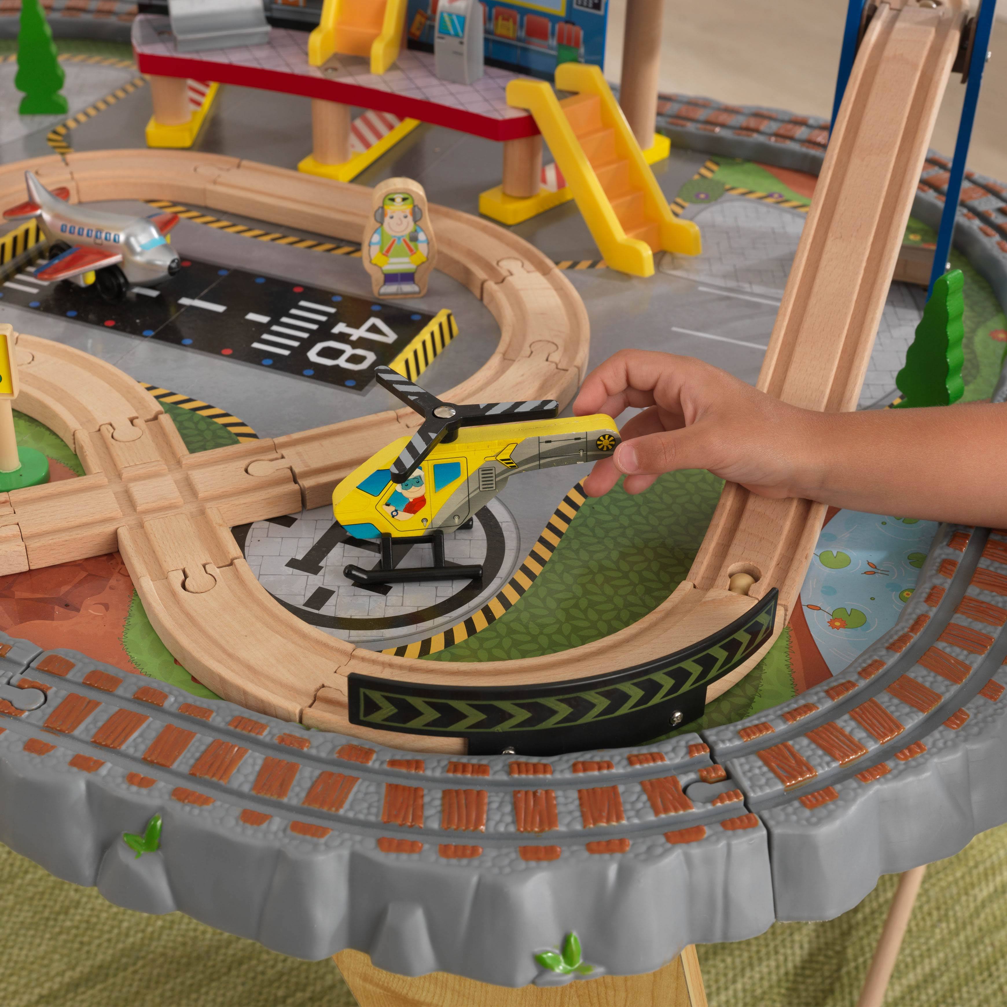 Kidkraft Transportation Station Train Set u0026 Table