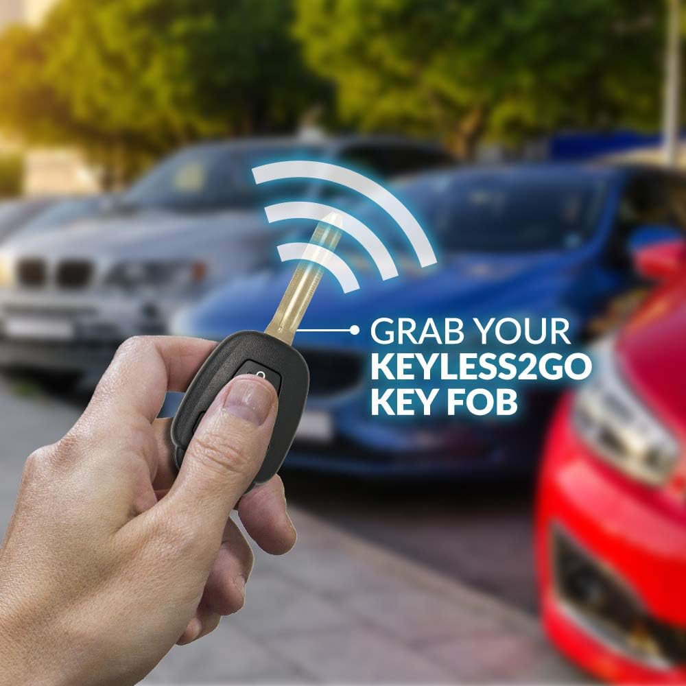 Keyless2Go Replacement for New Keyless Entry Remote Car Key for Vehicles That Use HYQ12BDM, HYQ12BEL with H Chip (2 Pack) Pack of 2