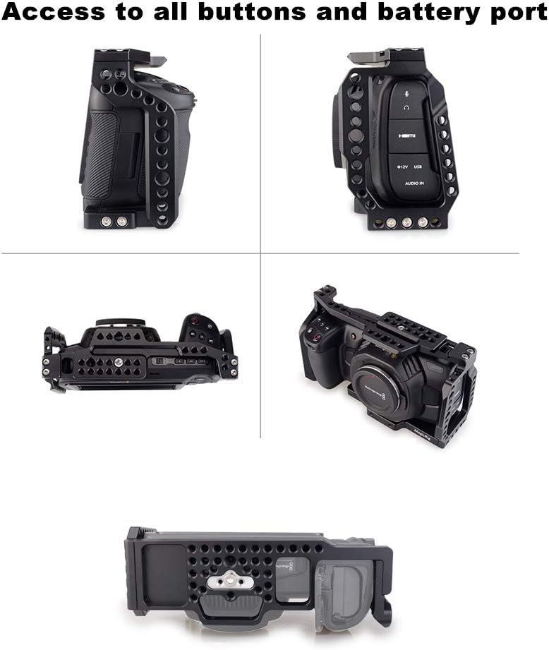 MAGICRIG BMPCC 4K /6K Camera Cage with NATO Handle for Blackmagic Design Pocket Cinema Camera 4K /Camera 6K